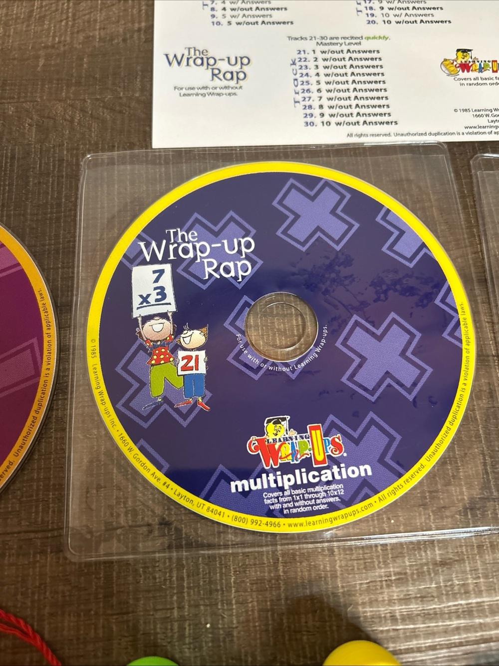 WRAP-UPS Basic Math Kit Set of 5 Math Learning School Hands-on Practice w/Discs - Picture 9 of 15
